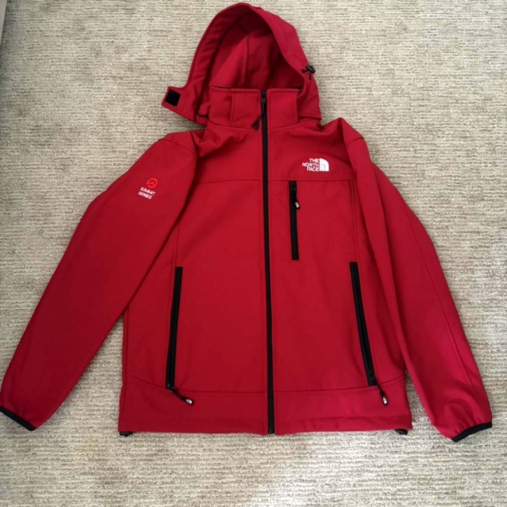The North Face Summit Series Apex Hooded Waterproof Performance Jacket Red Men L
